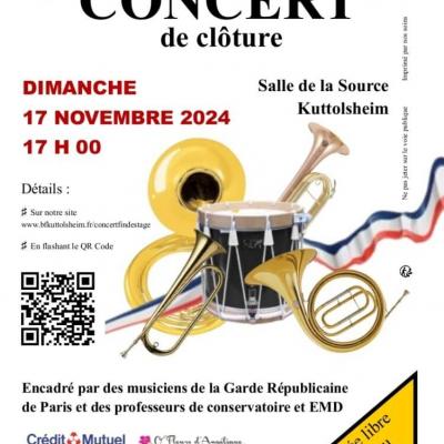 Concert de clôture de stage