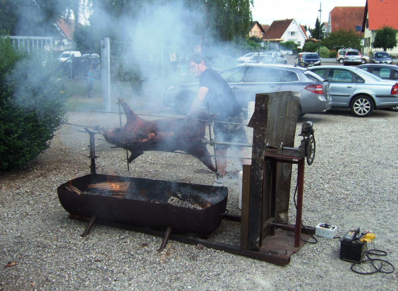 Le sanglier à la broche